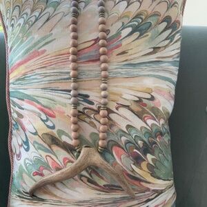 Wood and antler necklace